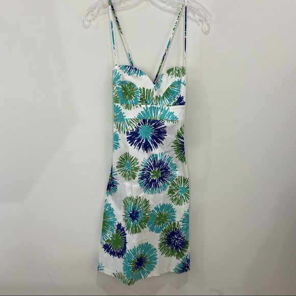 Robe Dressbarn à Bretelles Spaghetti - Imprimé Floral - Taille 4 - Occasion Très Bon état